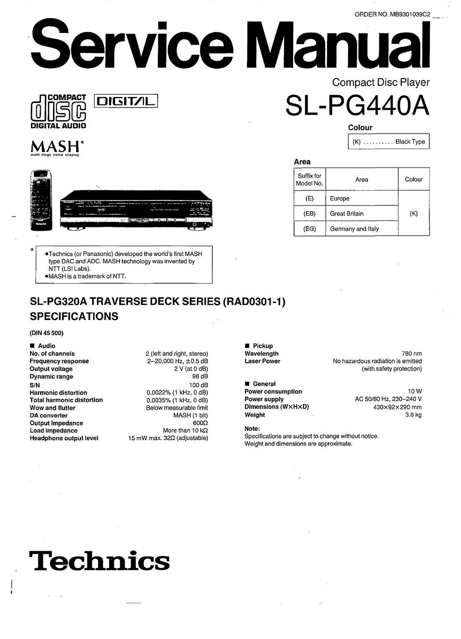 Technics SL-PG440A