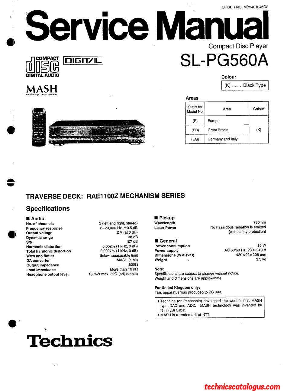 Technics SL-PG560A
