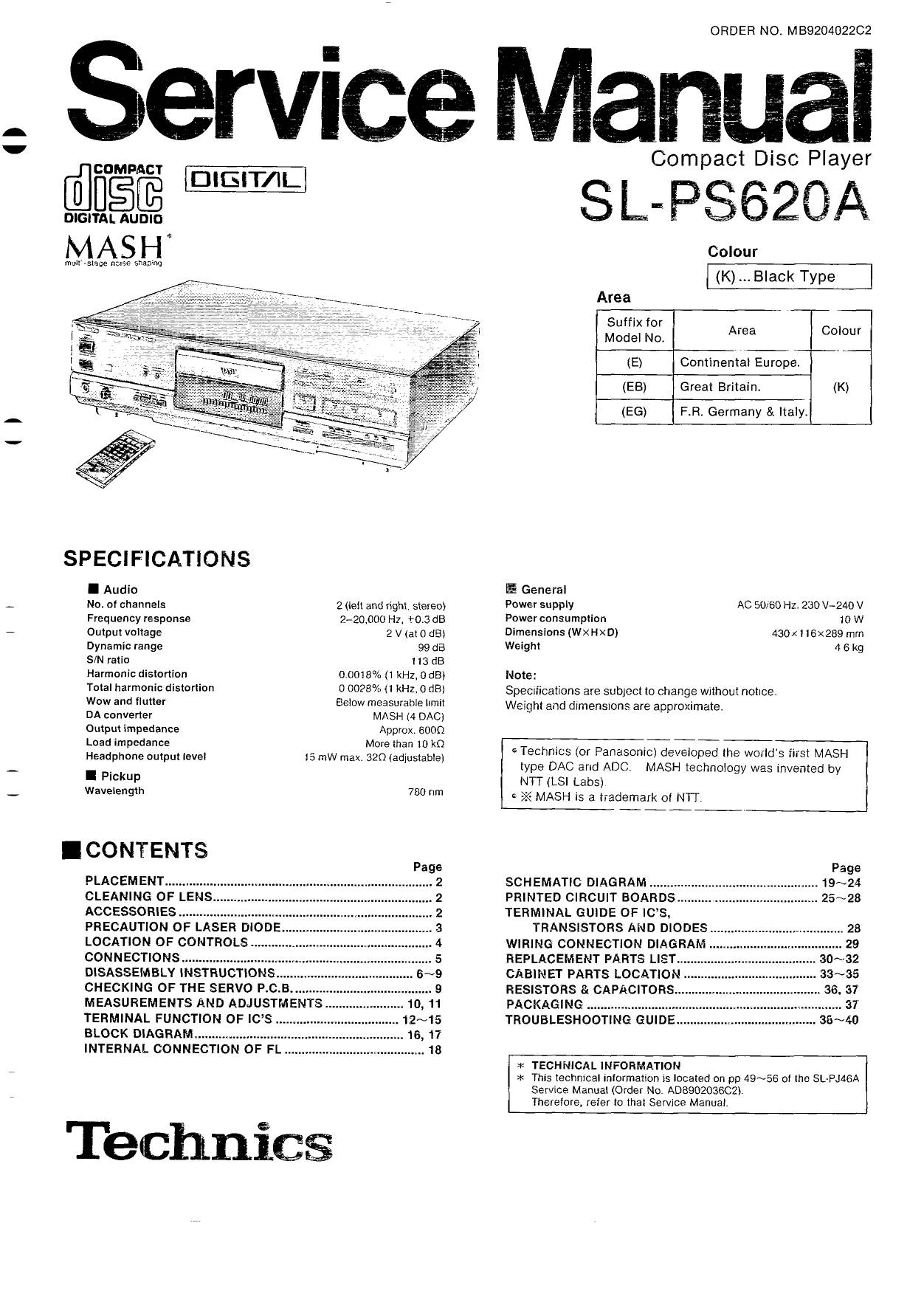 Technics SL-PS620A