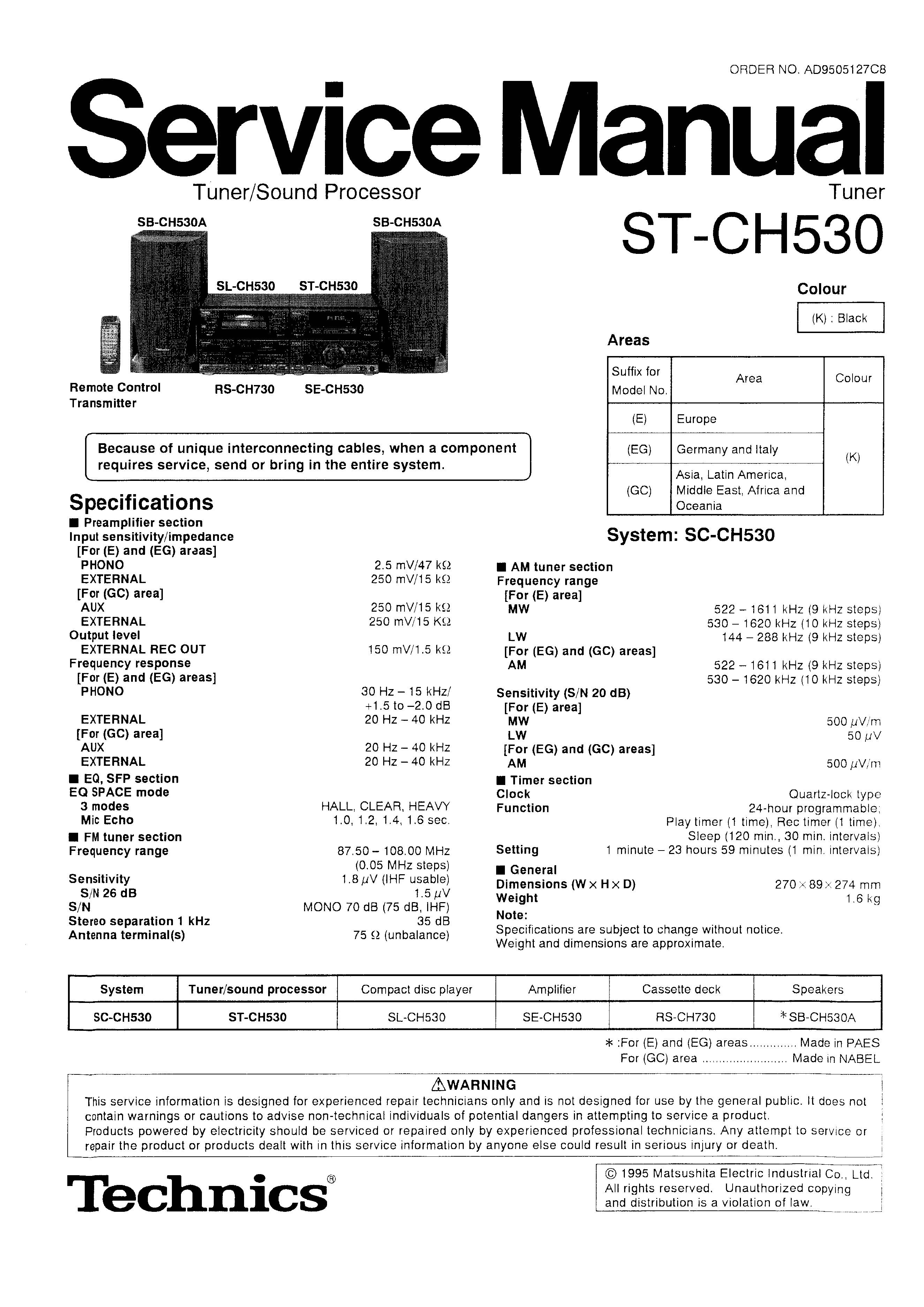 Technics ST-CH530