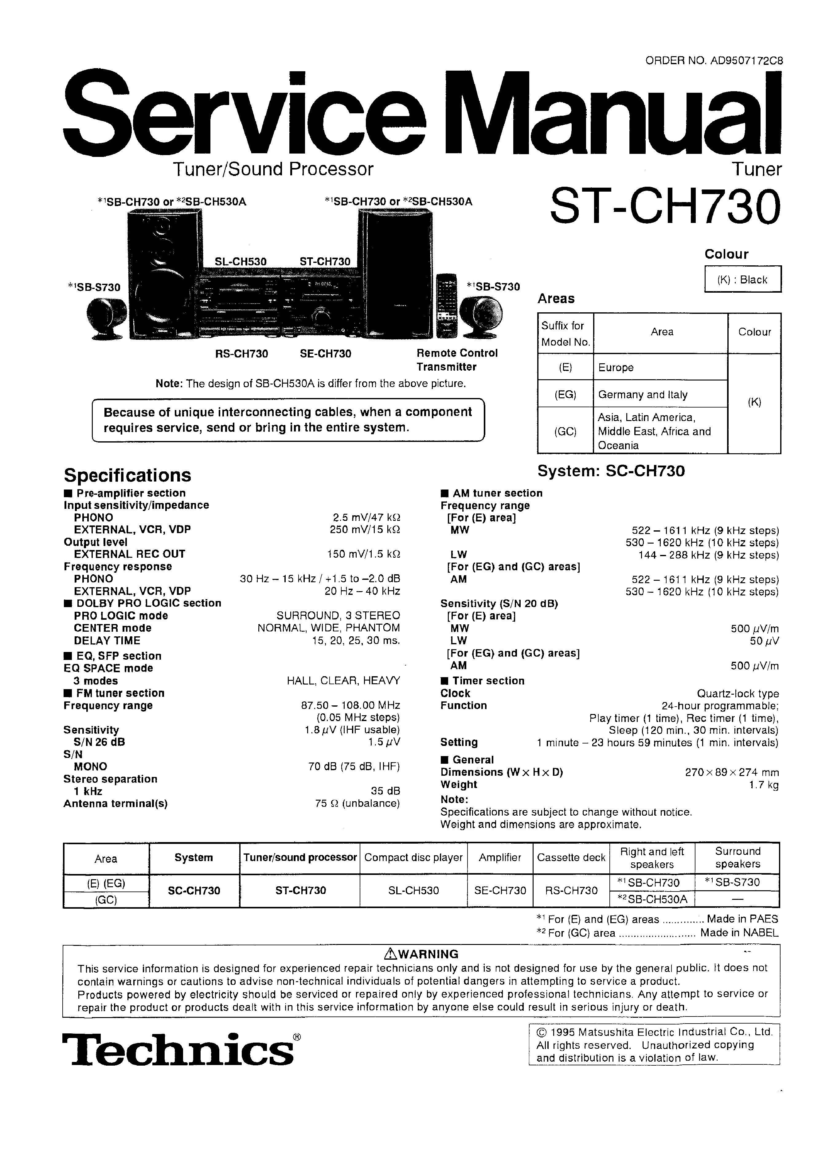 Technics ST-CH730