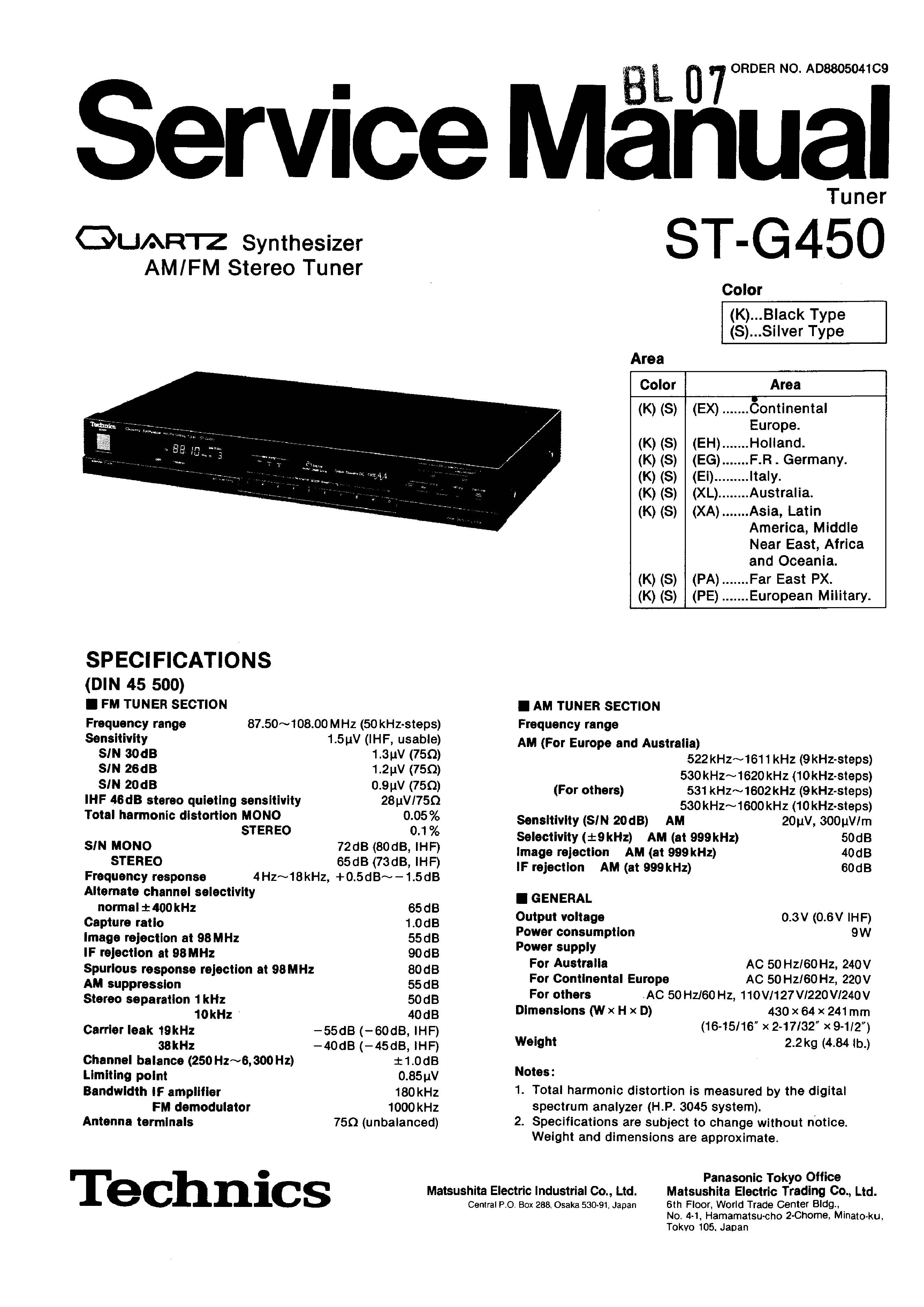 Technics ST-G450