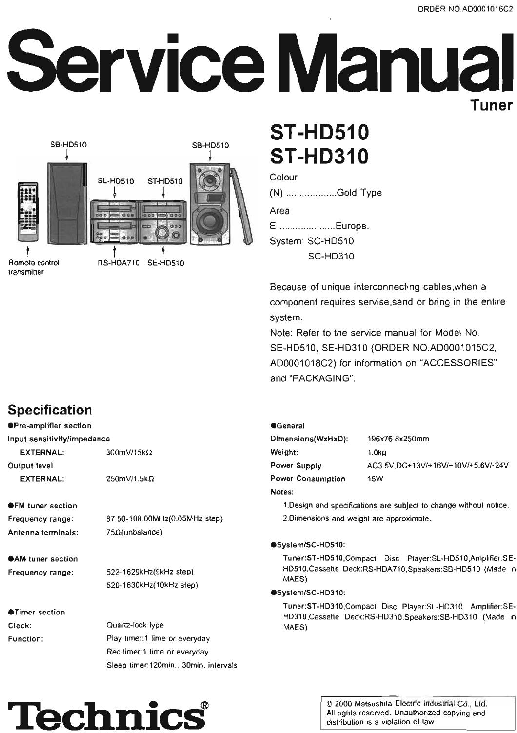 Technics ST-HD510