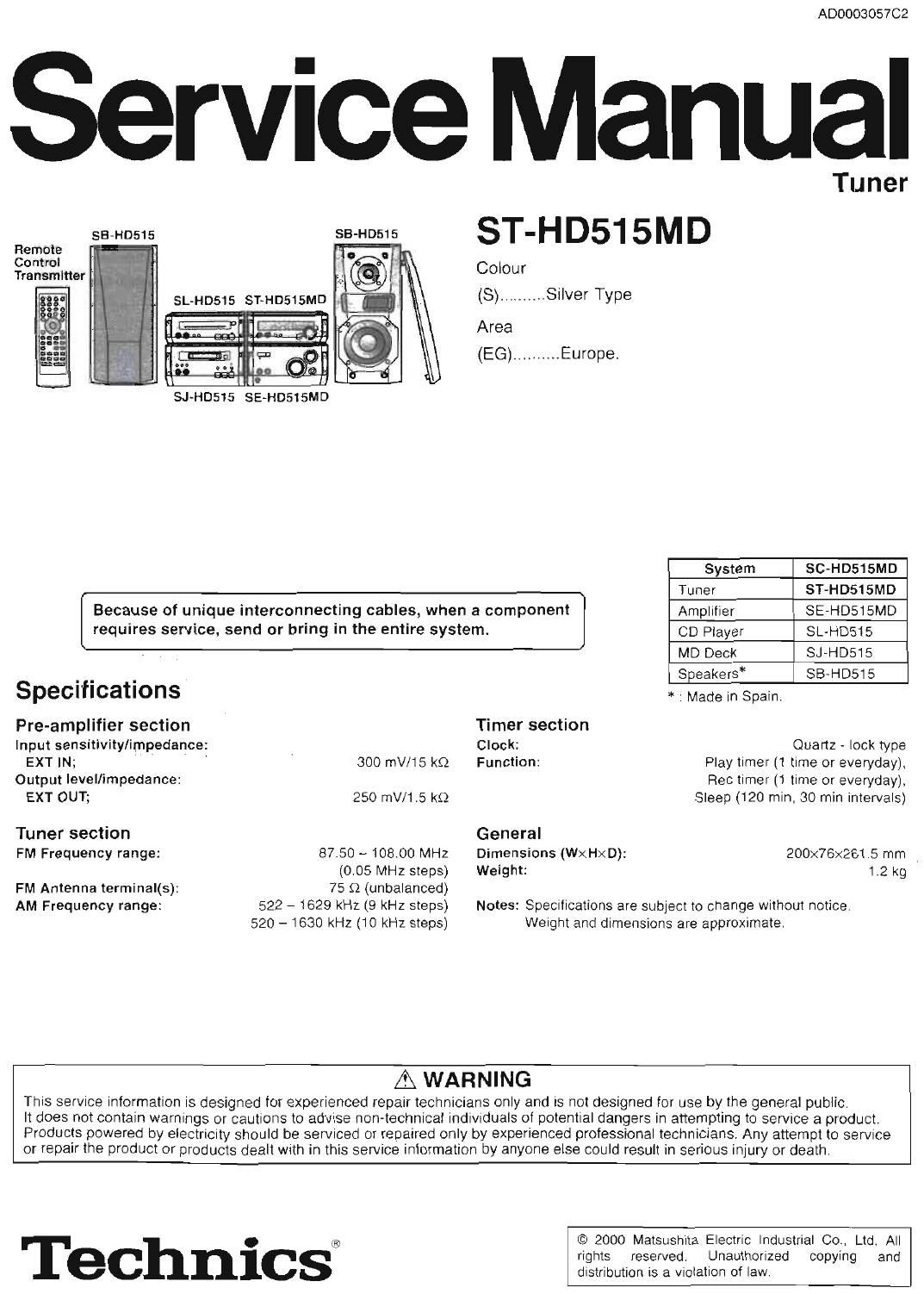Technics ST-HD515