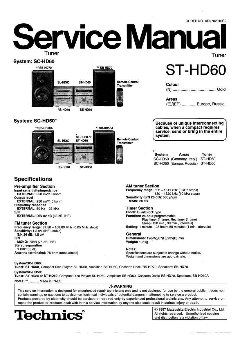 Technics ST-HD60