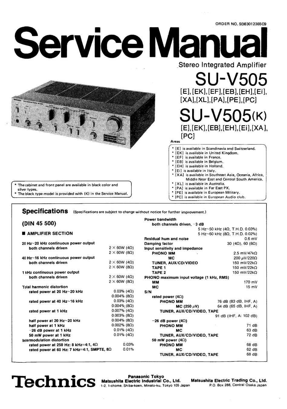 Technics SU-V505