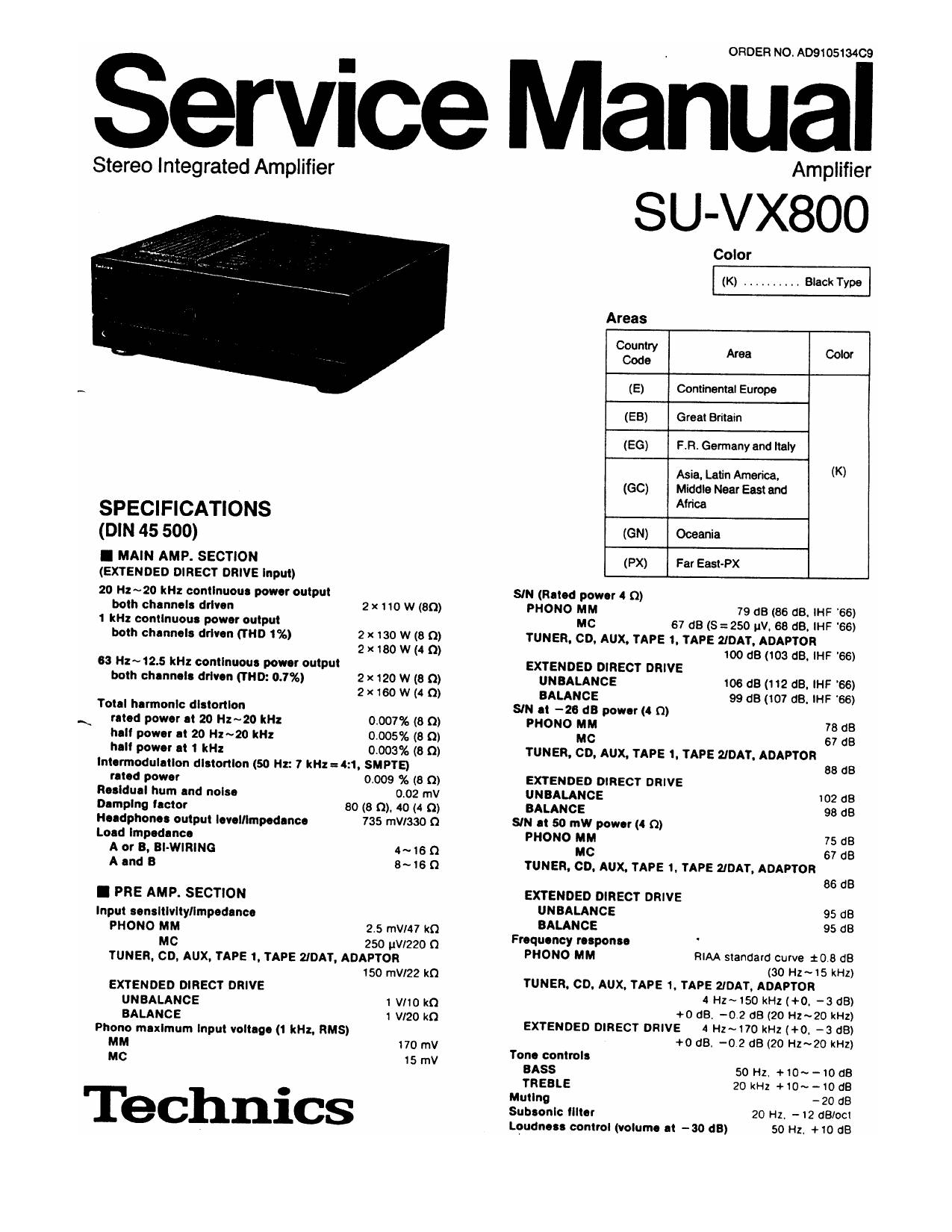 Technics SU-VX800