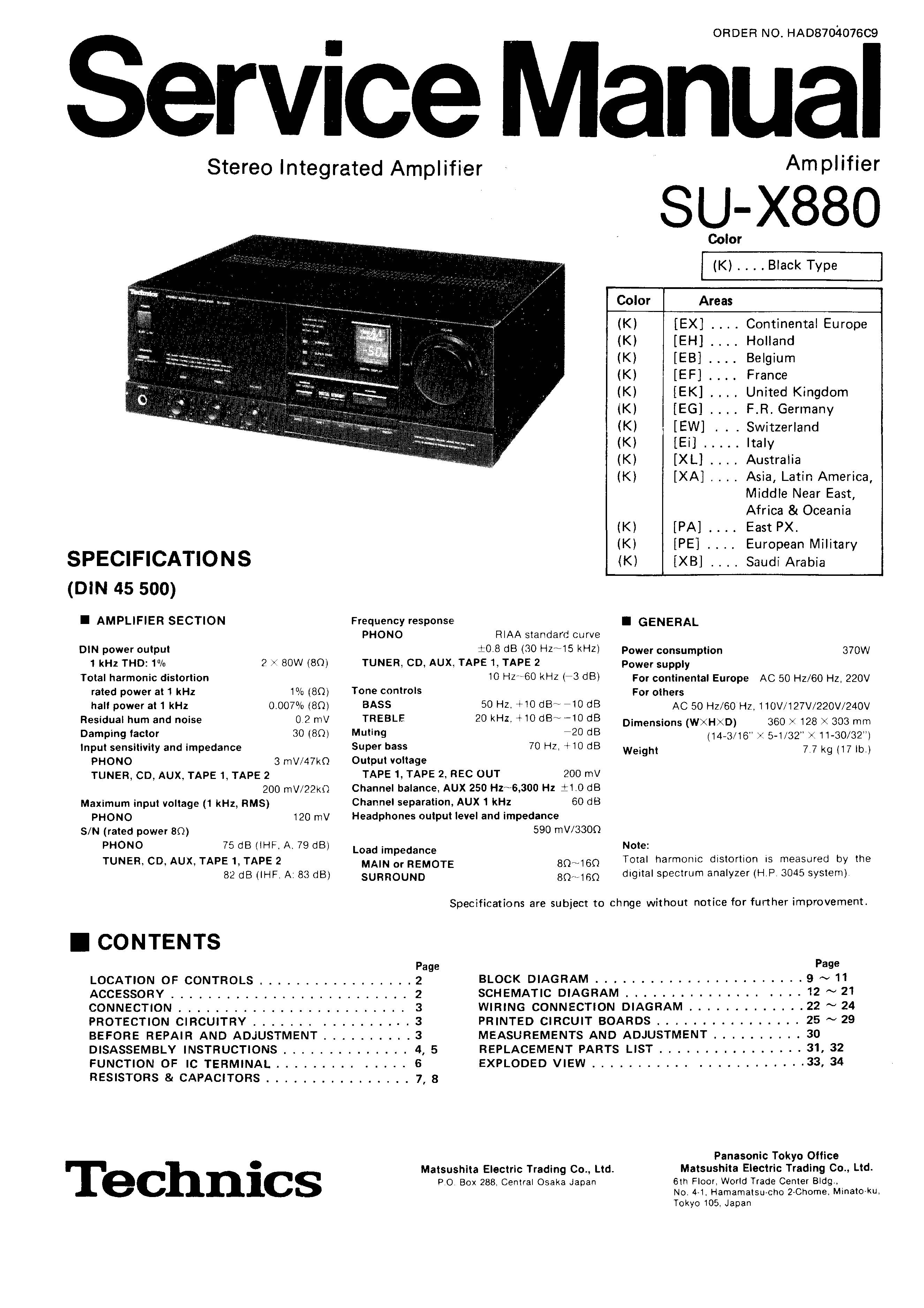 Technics SU-X880