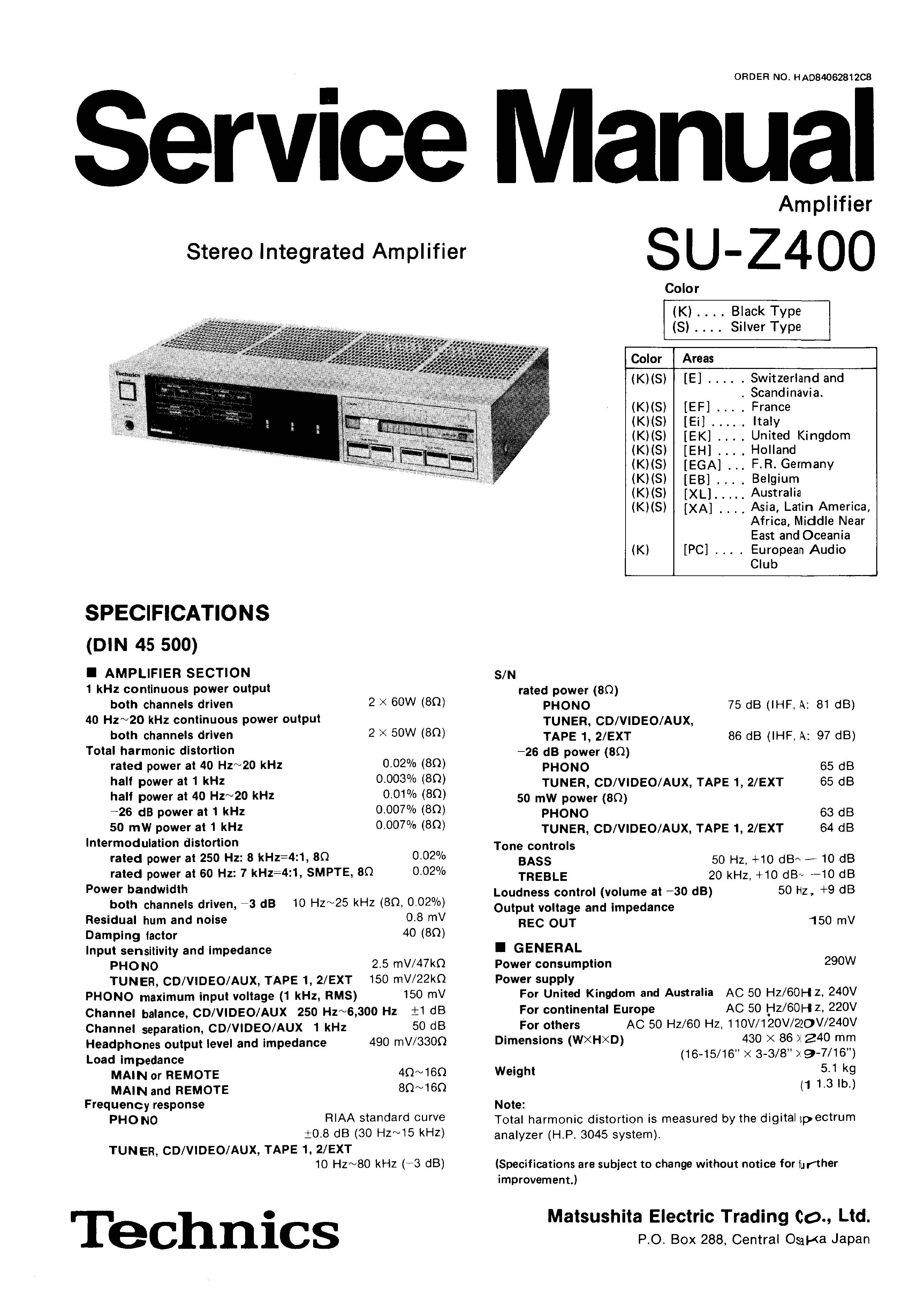 Technics SU-Z400