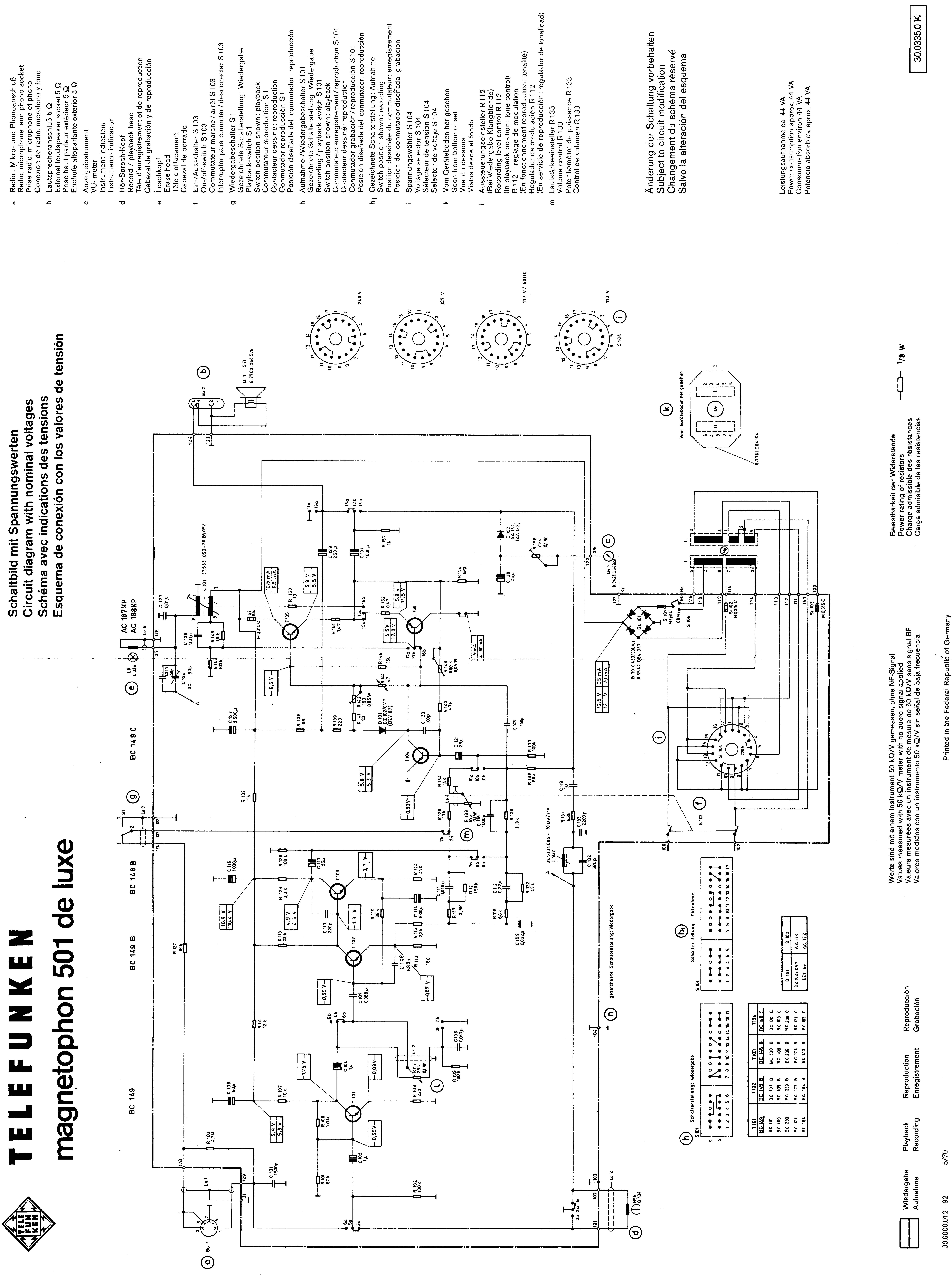 Telefunken Magnetophon 501 (de luxe)