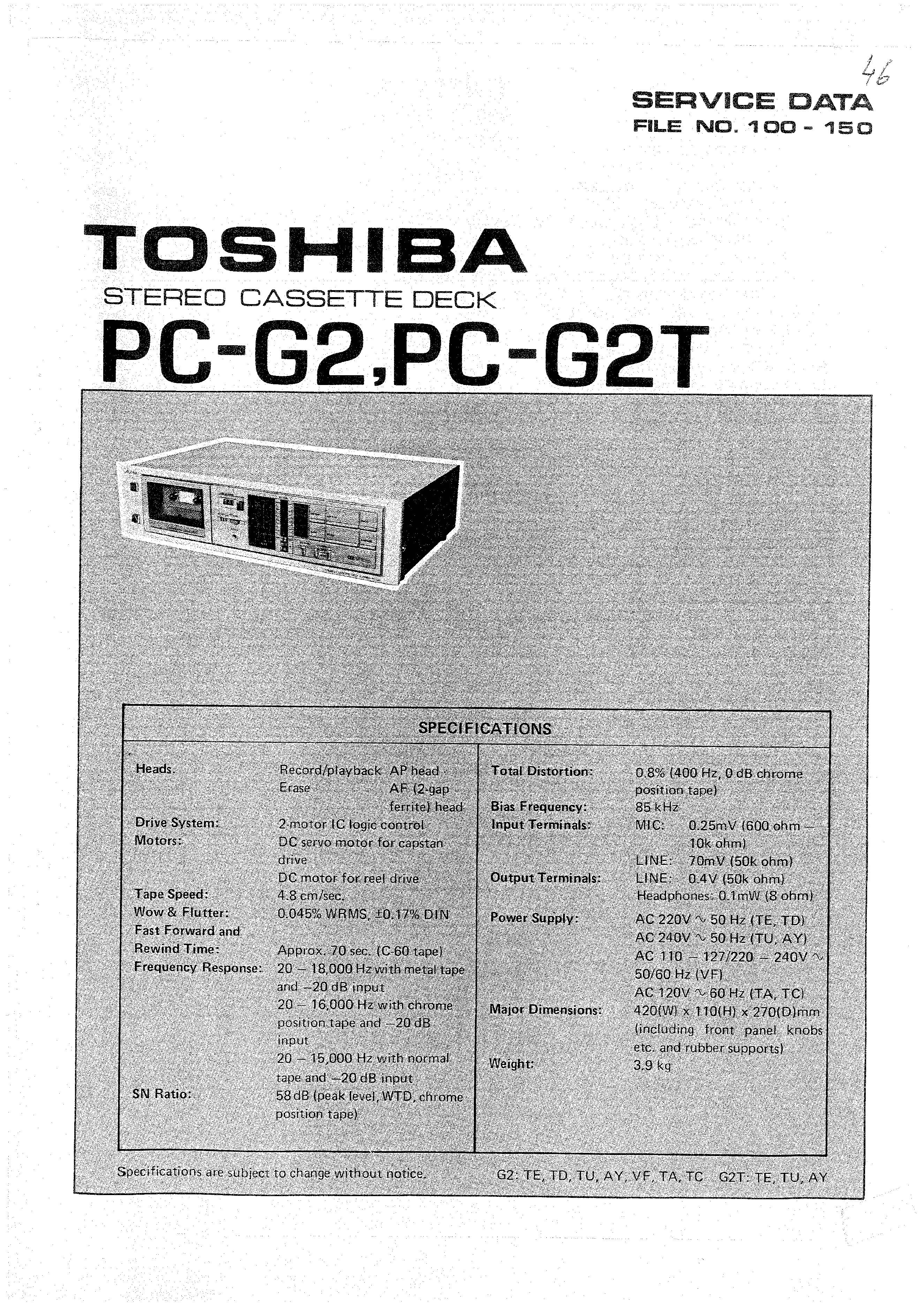 Toshiba PC-G2