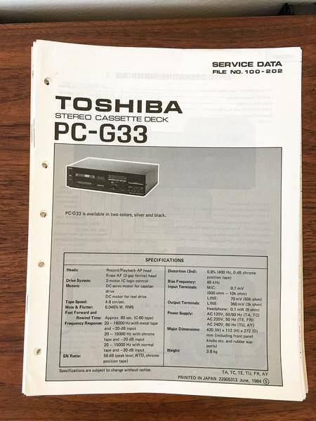 Toshiba PC-G33