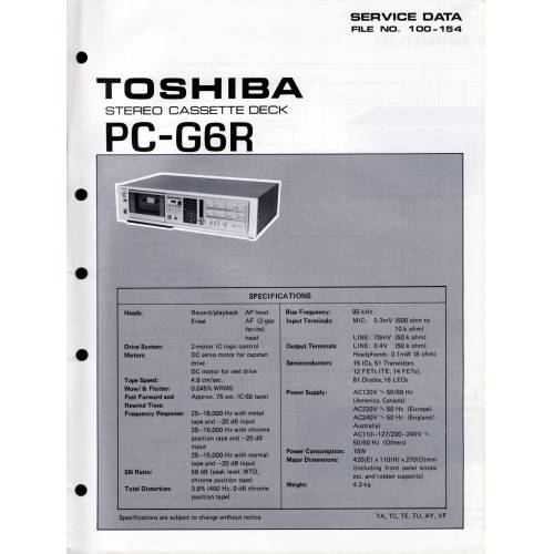 Toshiba PC-G6R