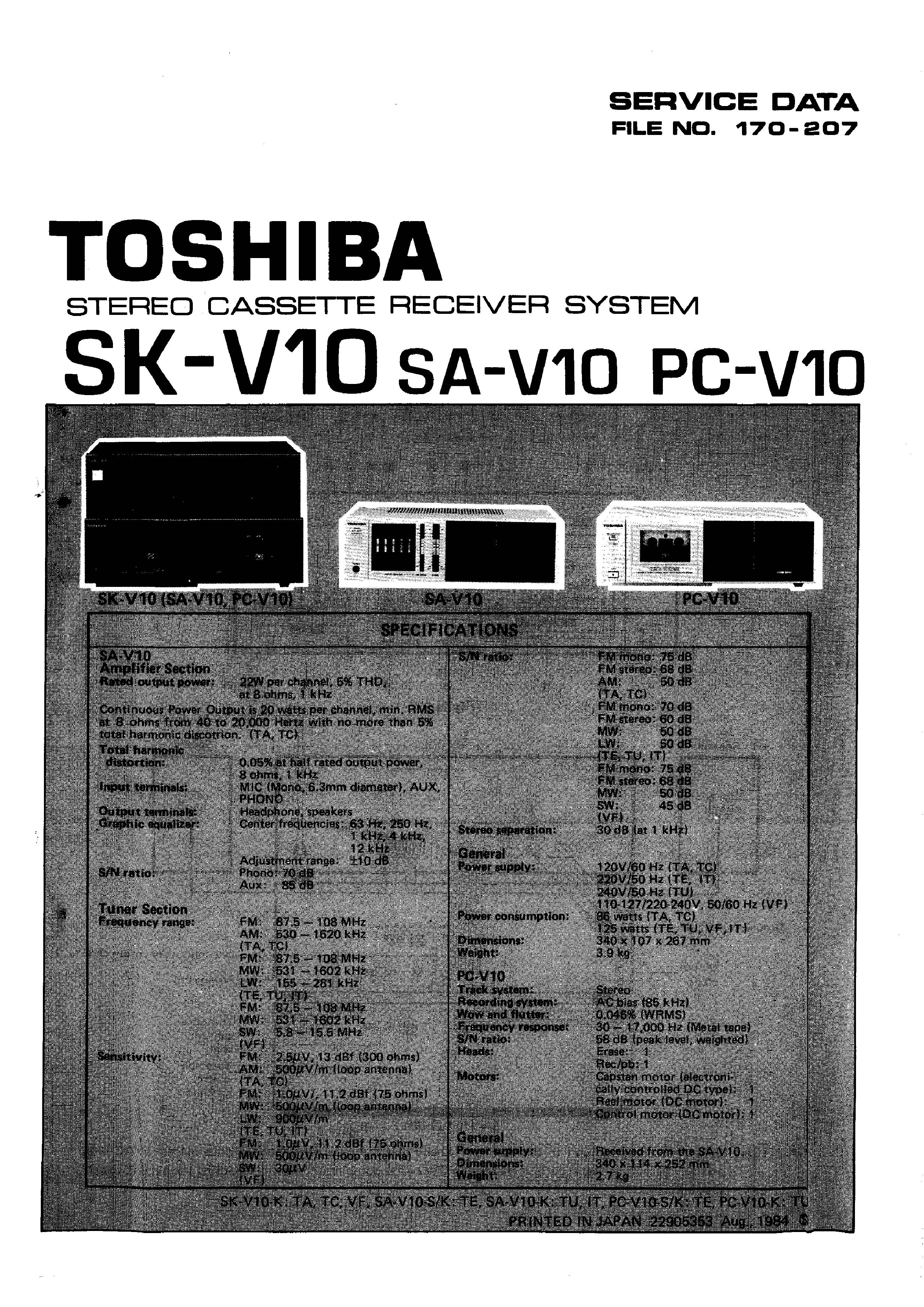 Toshiba PC-V10