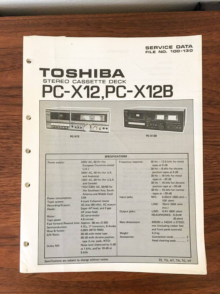 Toshiba PC-X12