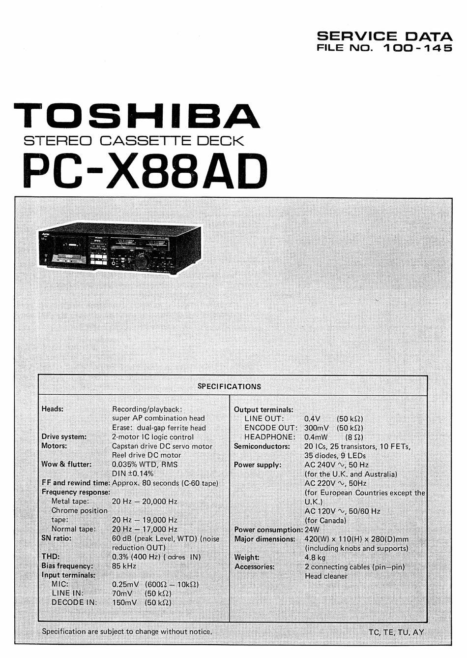 Toshiba PC-X88AD