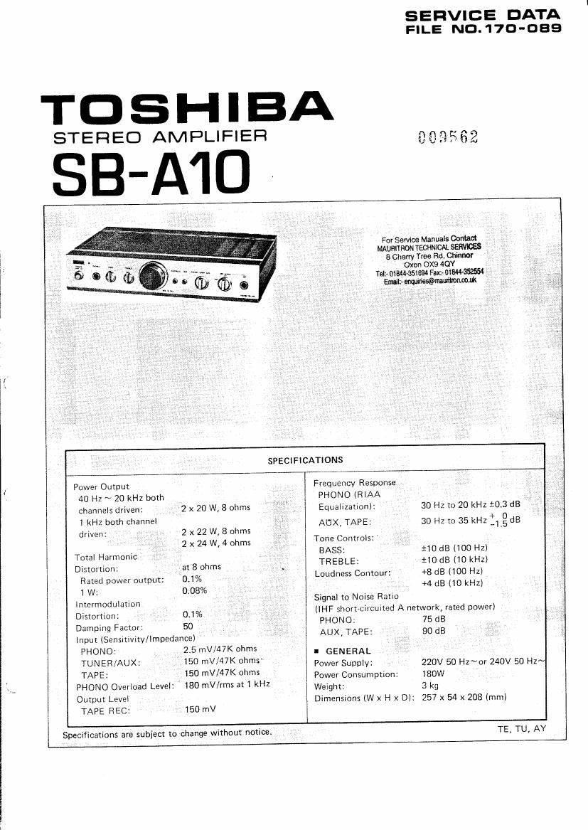 Toshiba SB-A10