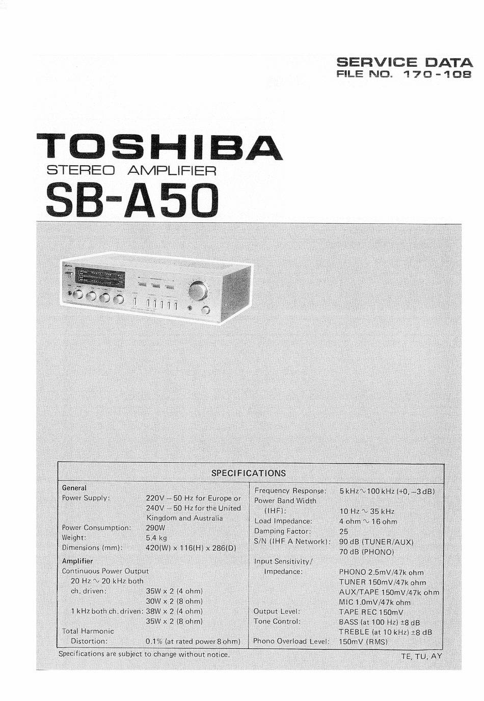 Toshiba SB-A50