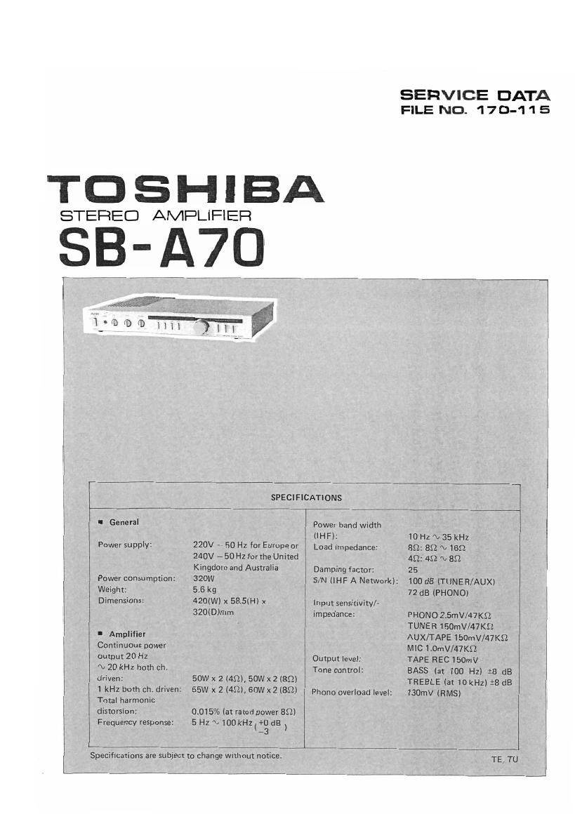 Toshiba SB-A70C
