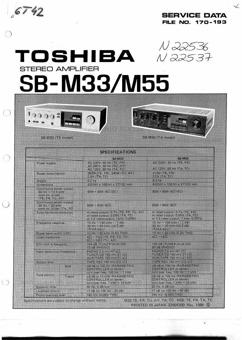 Toshiba SB-M33
