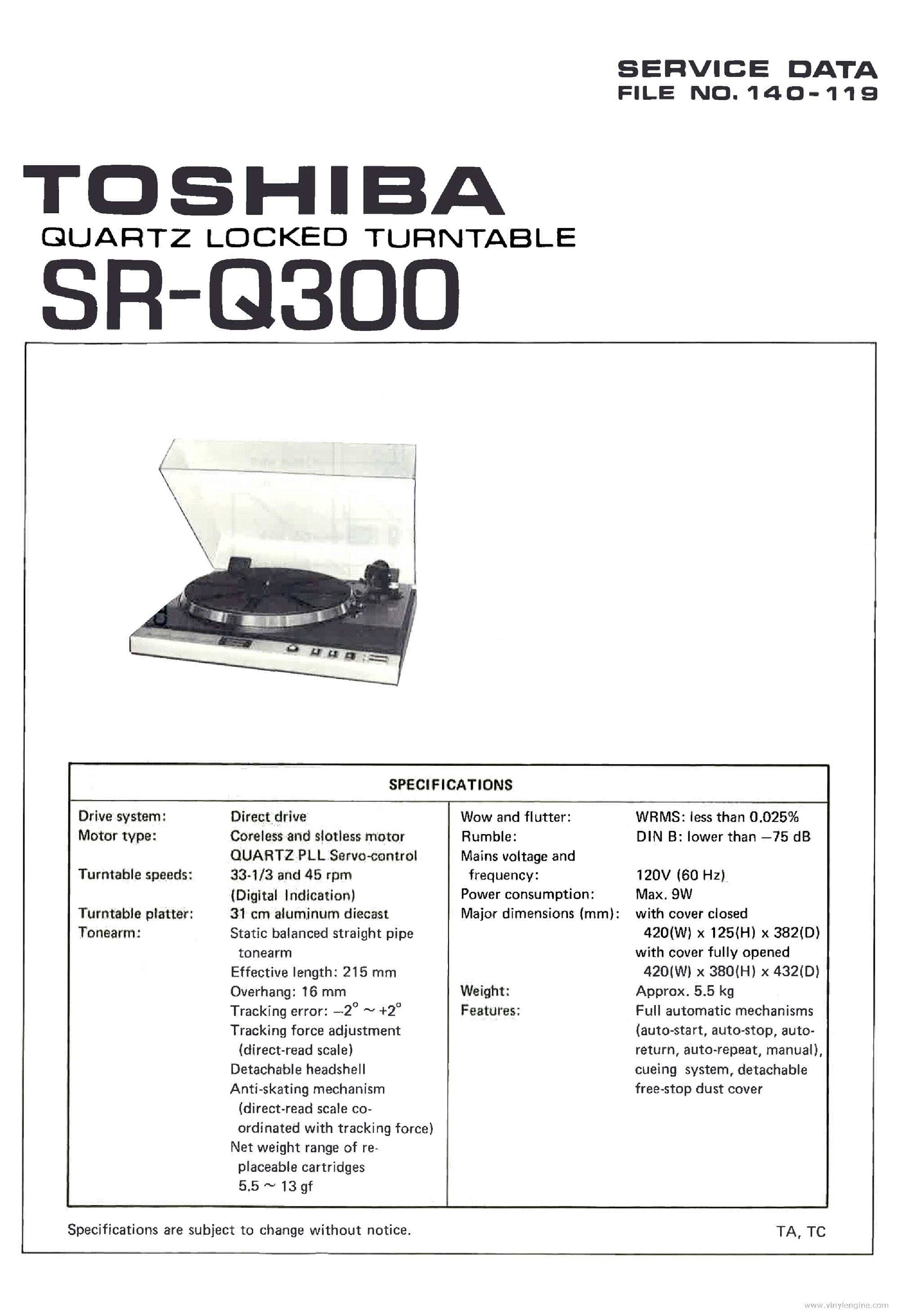 Toshiba SR-Q300