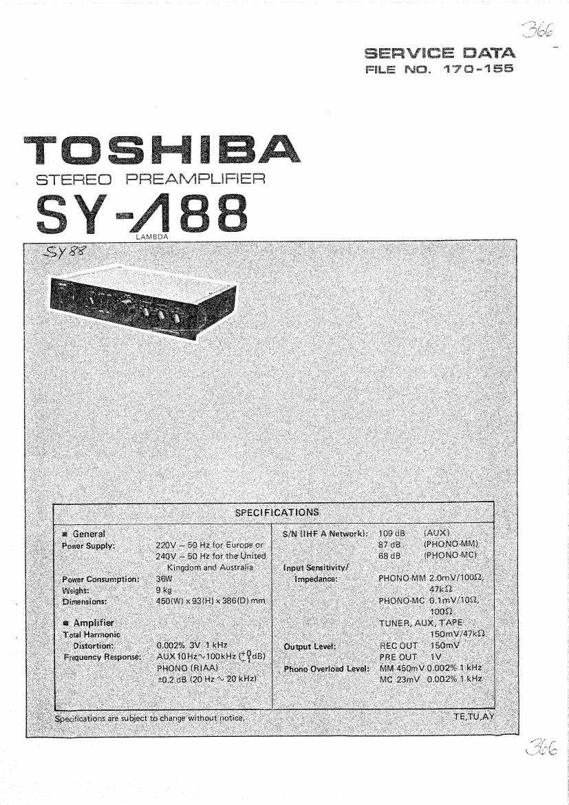 Toshiba SY-L88