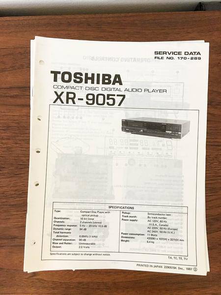Toshiba XR-9057