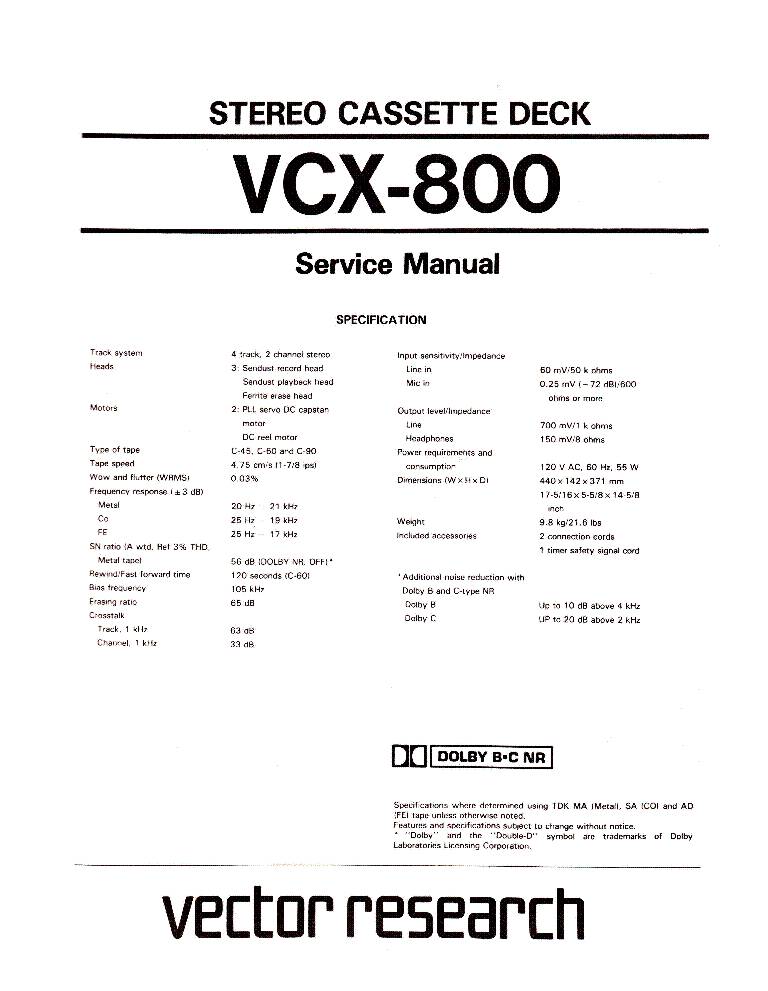 Vector Research VCX-800