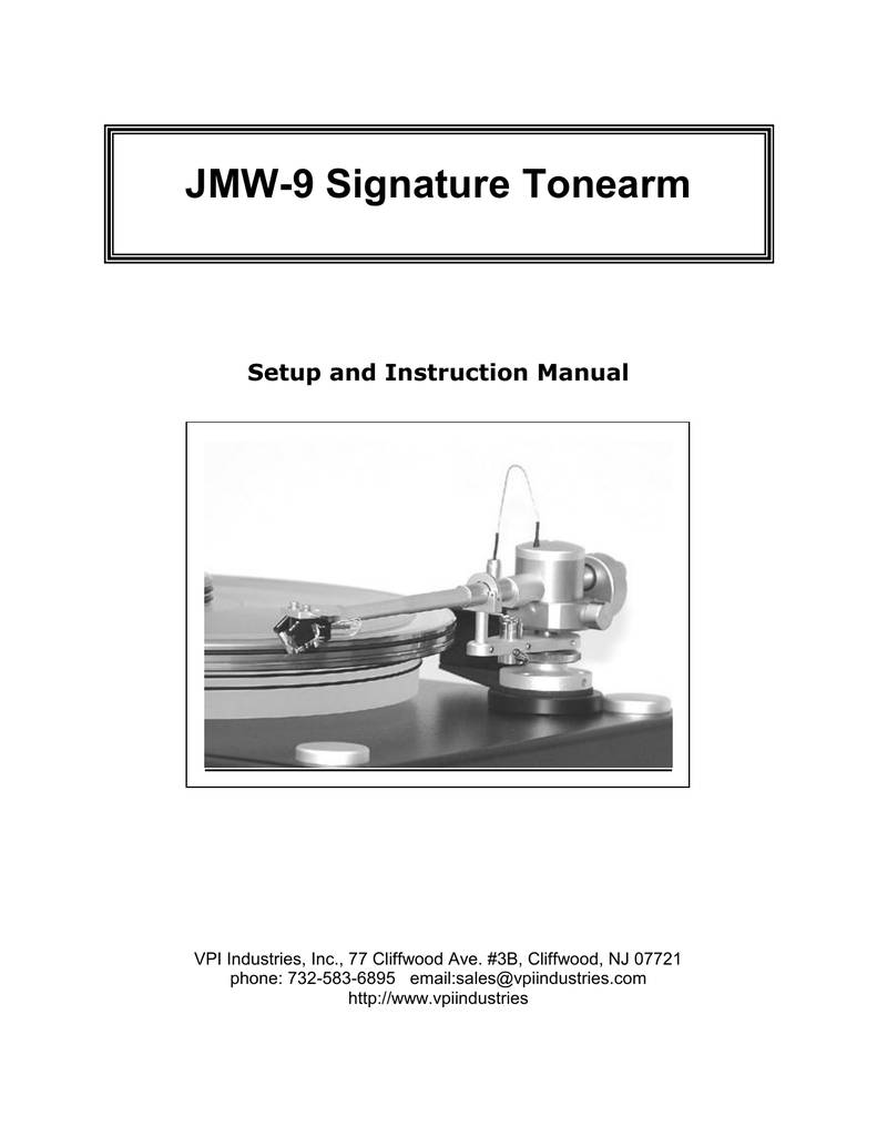 VPI Industries JMW Memorial 9 Signature