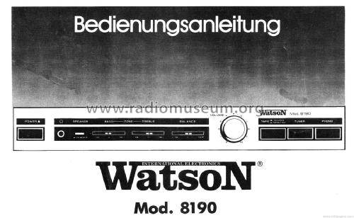 Watson 8190A