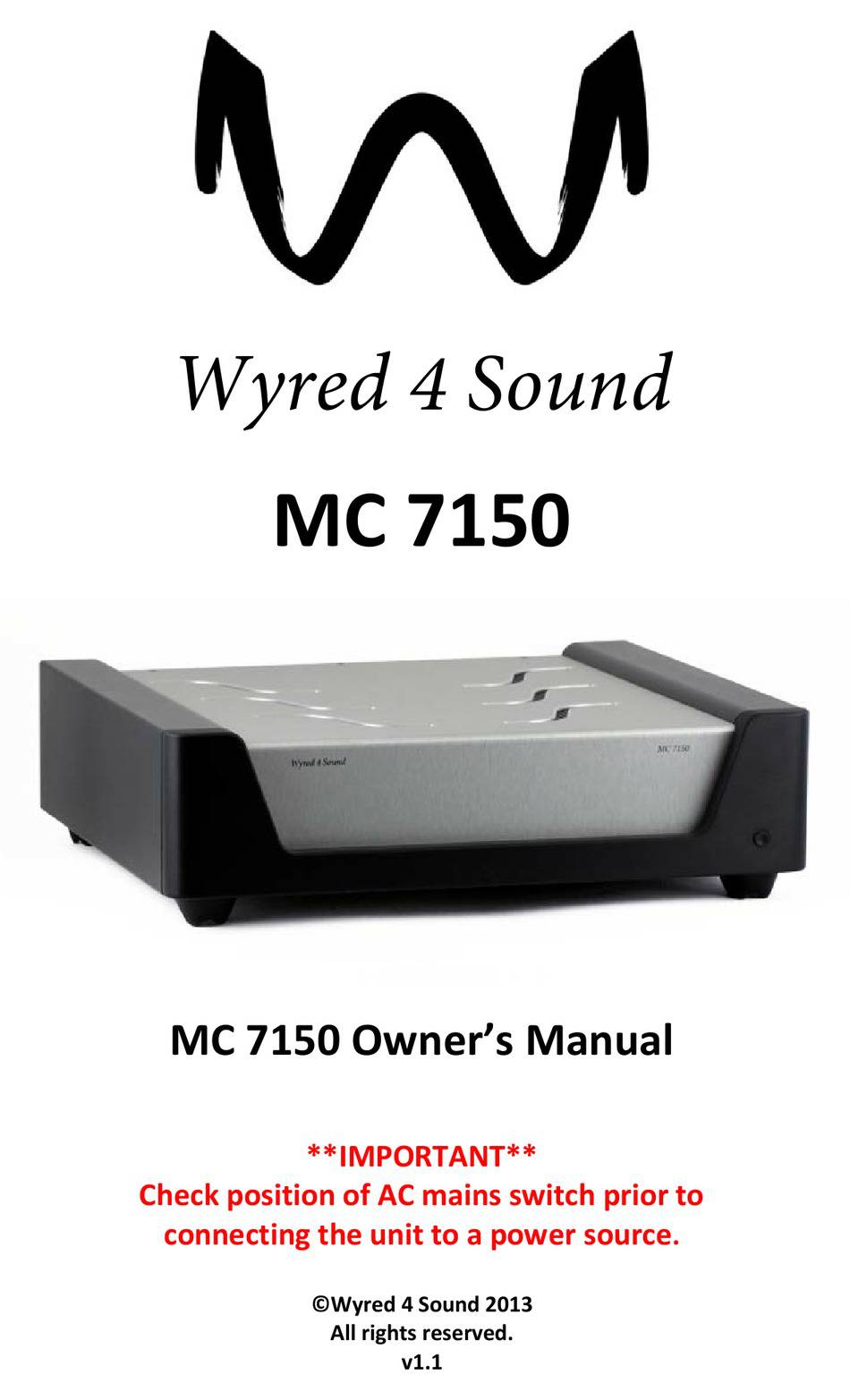 Wyred 4 Sound MC-7150