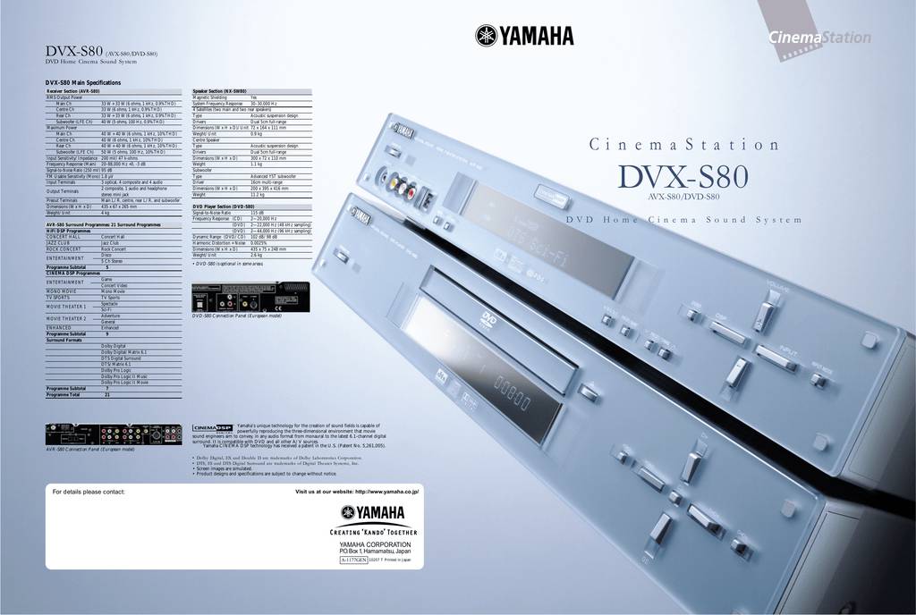 Yamaha AVX-S80