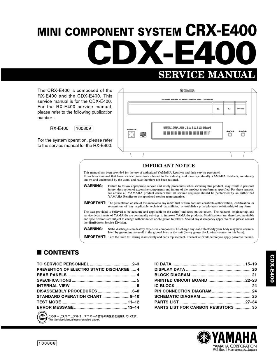 Yamaha CDX-E400