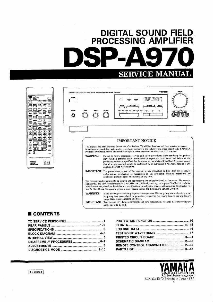 Yamaha DSP-A970