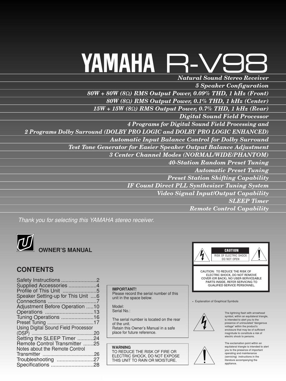 Yamaha R-V98