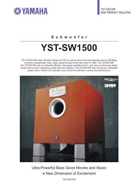 Yamaha YST-SW1500