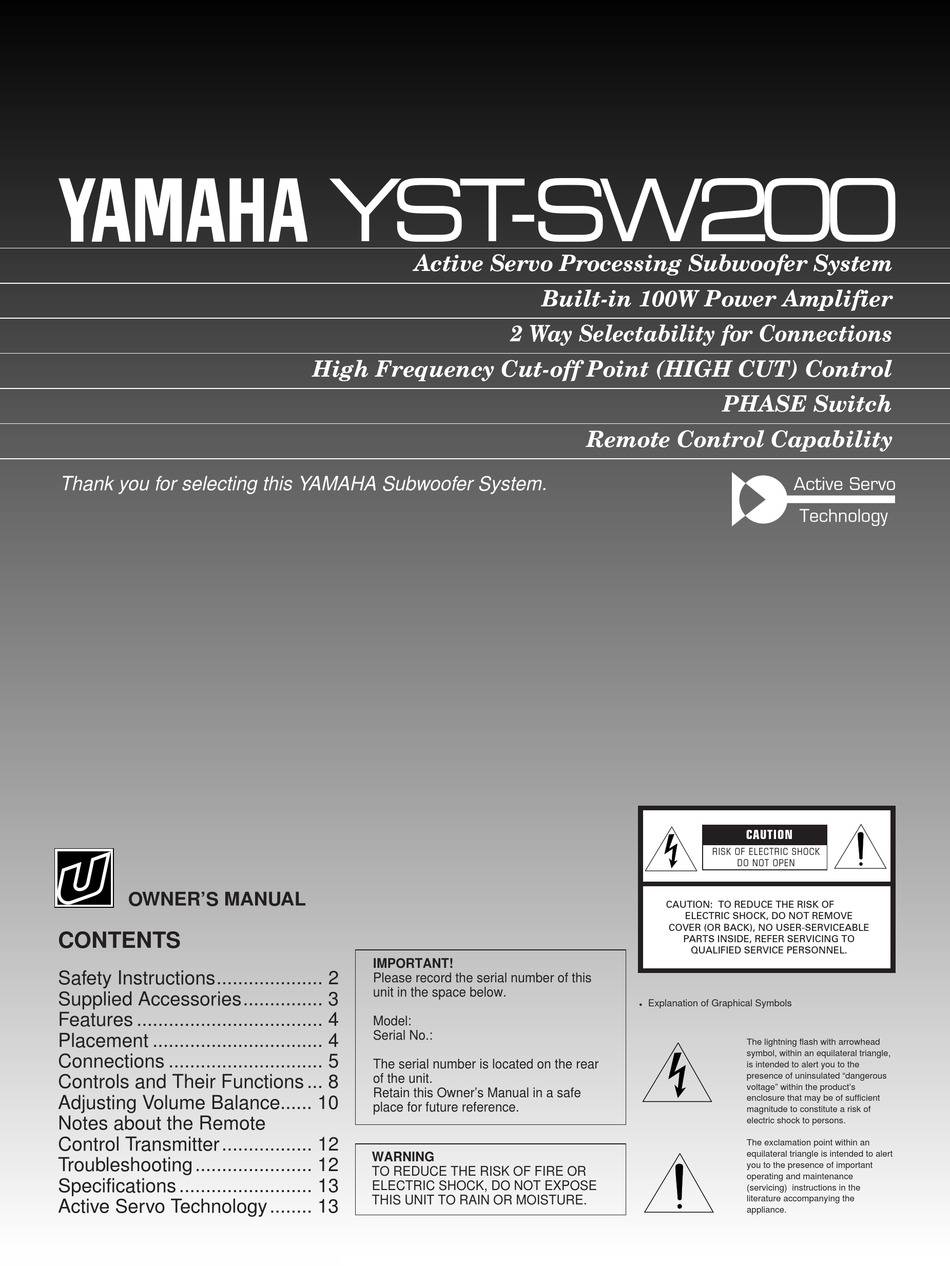Yamaha YST-SW200
