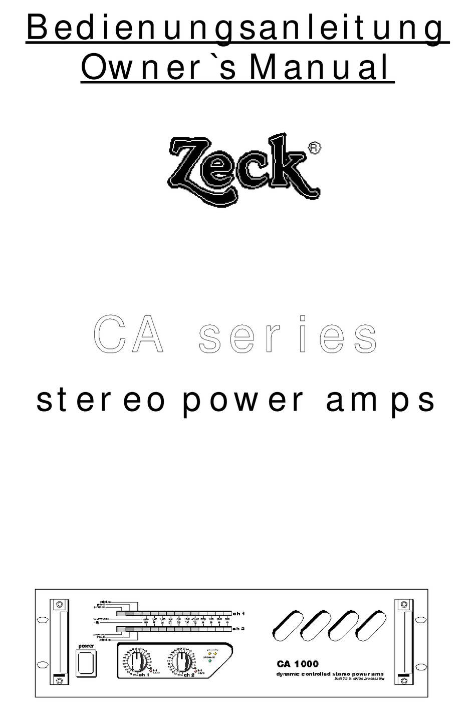 Zeck Audio A602