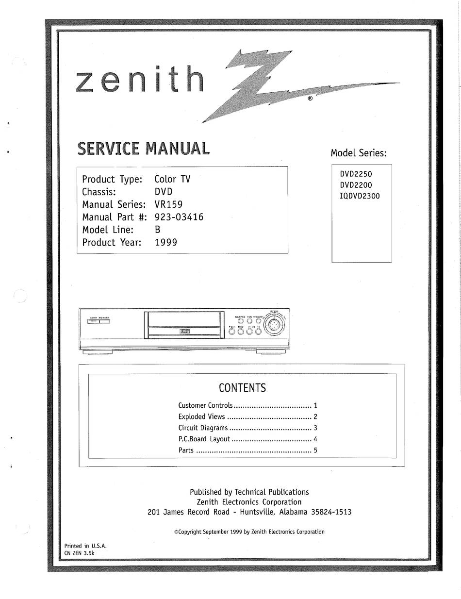 Zenith DVC2250